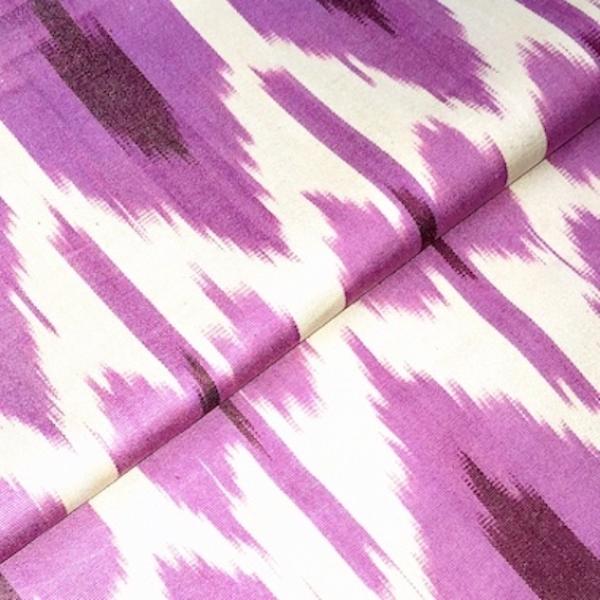 PINK DOTS Usbekischer Ikat Stoff